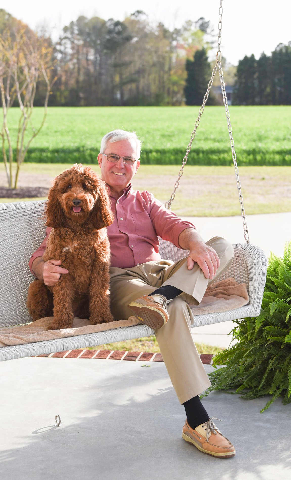 Sheriff Bizzell relaxing